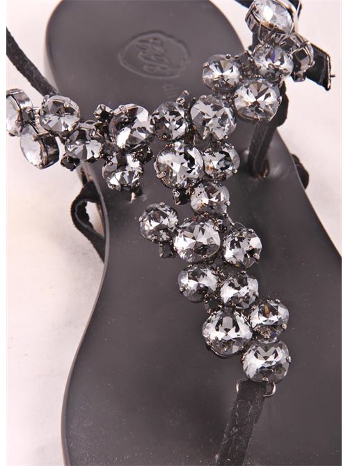 Jewel Capri Sandals Da Costanzo | S3099NERO